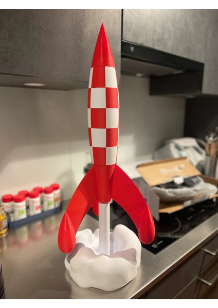 Ay Roketi LED Lamba Şık Tasarım fırsatları