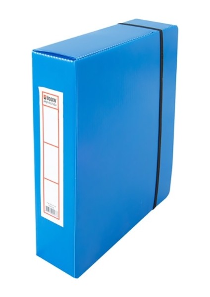 Plastik Arşiv Kutusu 22X31X13 Mavi 10 Adet