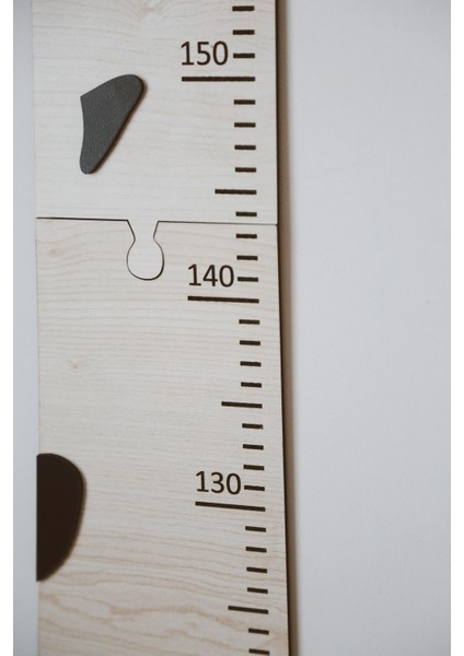 Zürafa Ahşap Puzzle Boy Ölçüm Cetveli modelleri