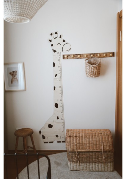 Zürafa Ahşap Puzzle Boy Ölçüm Cetveli fırsatları