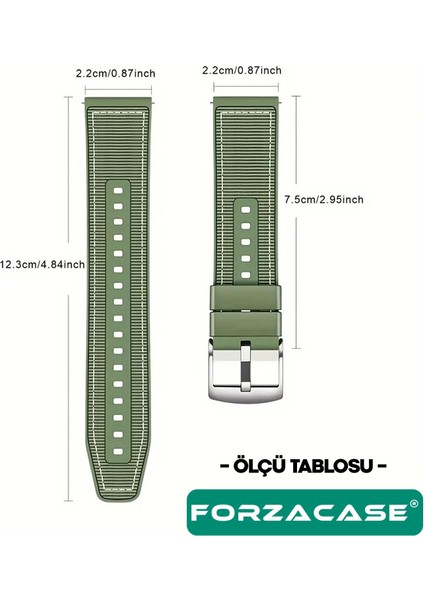 Huawei Watch Gt Sport Active Classic ile Uyumlu Kumaş Görünüm Silikon Kordon Kayış - FC910 modelleri