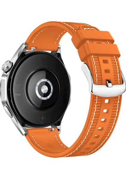 Huawei Watch Gt Sport Active Classic ile Uyumlu Kumaş Görünüm Silikon Kordon Kayış - FC910