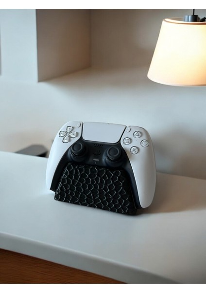 Ps5 Voronoi Desenli Gamepad Standı - Ps5 Kol Tutacağı, Ps5 Joystick Standı