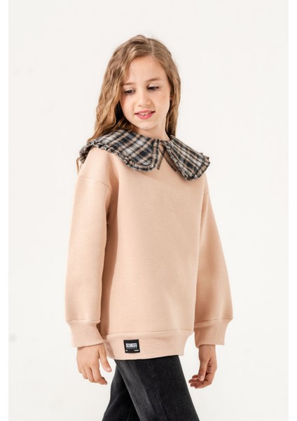Yaka Detaylı Üç Iplik Kız Sweat 4531 fırsatları