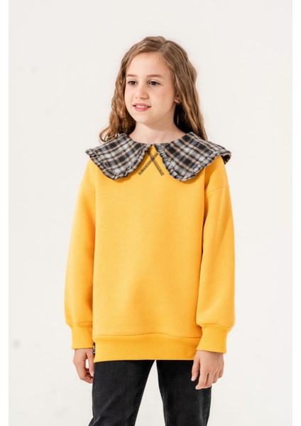 Yaka Detaylı Üç Iplik Kız Sweat 4531 modelleri