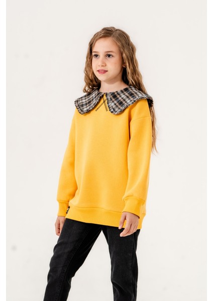 Yaka Detaylı Üç Iplik Kız Sweat 4531 fırsatları