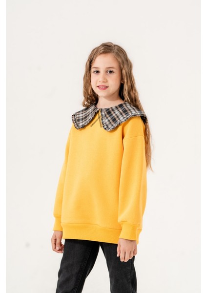 Yaka Detaylı Üç Iplik Kız Sweat 4531 indirimleri