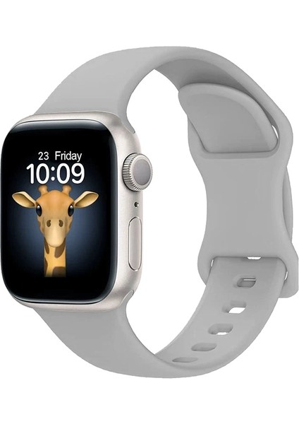 Apple Watch 7 41MM Uyumlu Zore KRD-131 Silikon Kordon Strap Kayış