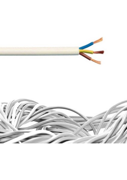 3x2,5 Ttr (Beyaz) Metre Seçenekli