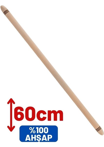 Ahşap Oklava Büyük Boy 60 cm