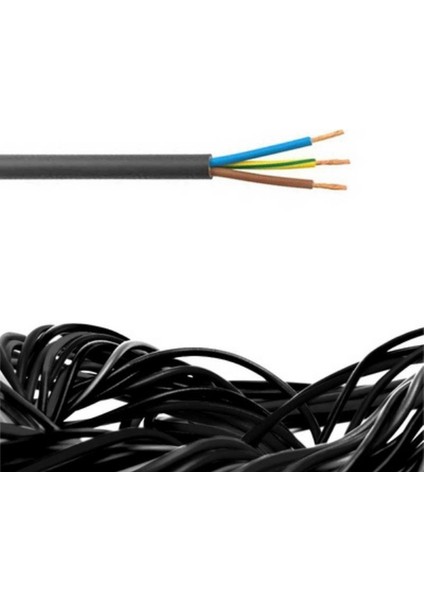 3x2,5 Ttr (Siyah) Metre Seçenekli