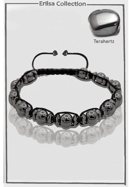 Sertifikalı Aaa+ Gerçek Terahertz Taşı Bileklik - Titreşim Taşı