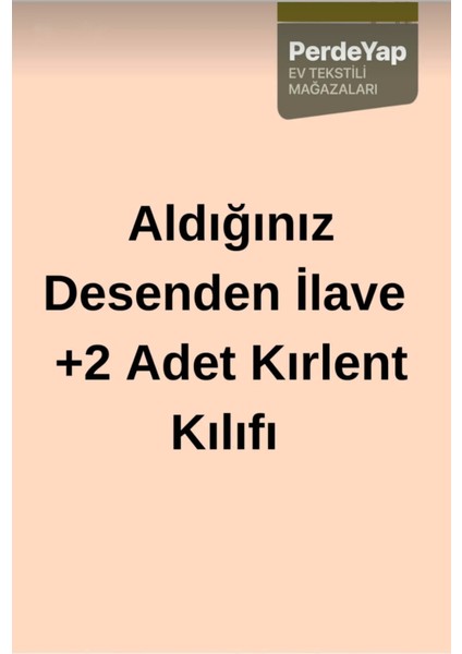 2'li Dekoratif Kırlent Kılıfı Aldığınız Desene Ilave