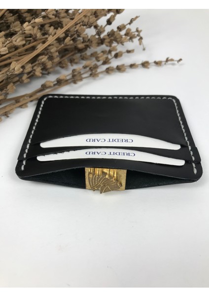 Kartlık Siyah Renk Hakiki Deri Unisex modelleri