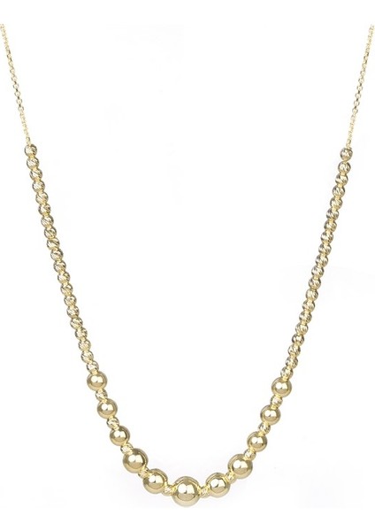 Altın Top Ve Dorikalı Altın Kolye