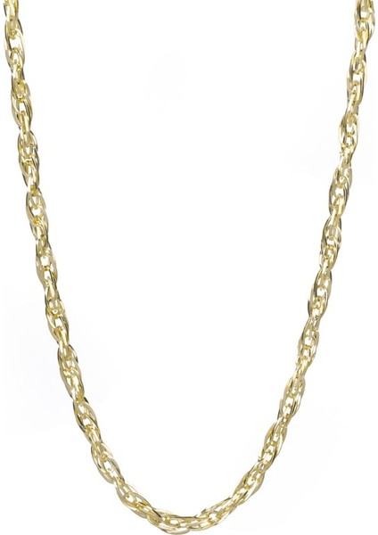 Düz Halov Model Altın Zincir Kolye