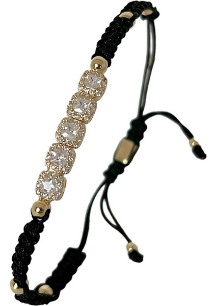 Zirkon Taşlı İpli Altın Bileklik fiyatları