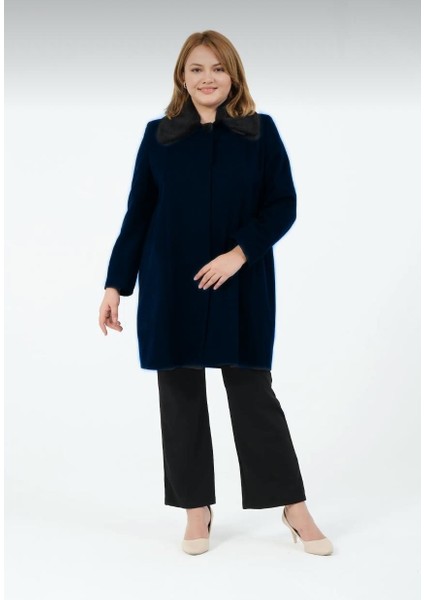 Pamela Kadın Astarlı Yaka Tüylü Erkek Yaka Kısa Kaşe Kaban modelleri