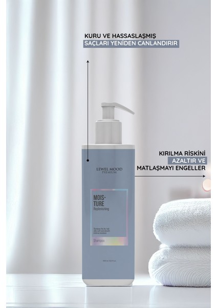 Moisture – Kuru ve Yıpranmış Saçlar Için Nem Bakım Seti