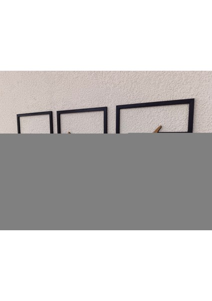 Sabır Şükür Dua Yazılı 3lü Set Tablo - Dekoratif Tablo - Set Tablo