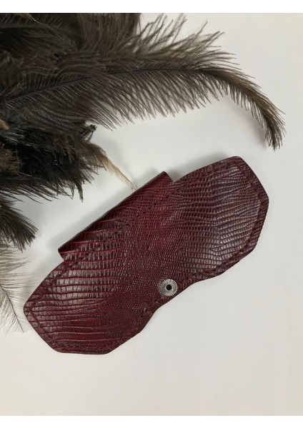 Gözlük Kılıfı Unisex Bordo Renk Hakiki Deri modelleri
