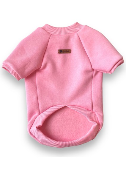 Pembe Polarlı Köpek Sweatshirt