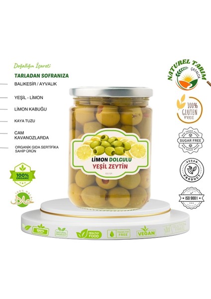 Limon Dolgulu Yeşil Zeytin