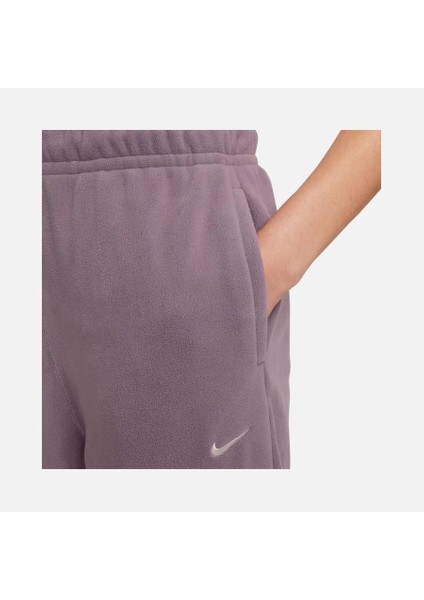 Therma-Fit One-Loose Fleece Training Kadın Yüksek Belli Polarlı Mor Eşofman Altı FB5578-536 fırsatları