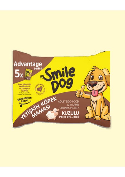 Dog Flowpack 425GR (5*85GR) Yetişkin Köpek Kuzulu Mama