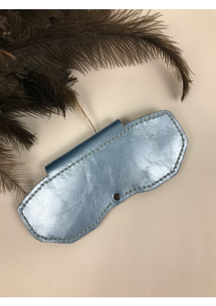 Gözlük Kılıfı Kadın Bebe Mavisi Renk Hakiki Deri fiyatları