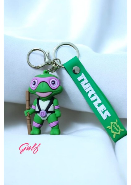 Ninja Kaplumağa Donatello 3D Büyük Boy Çift Anahtarlık