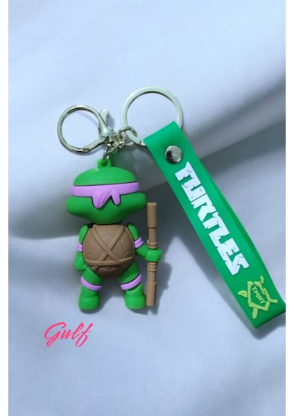 Ninja Kaplumağa Donatello 3D Büyük Boy Çift Anahtarlık