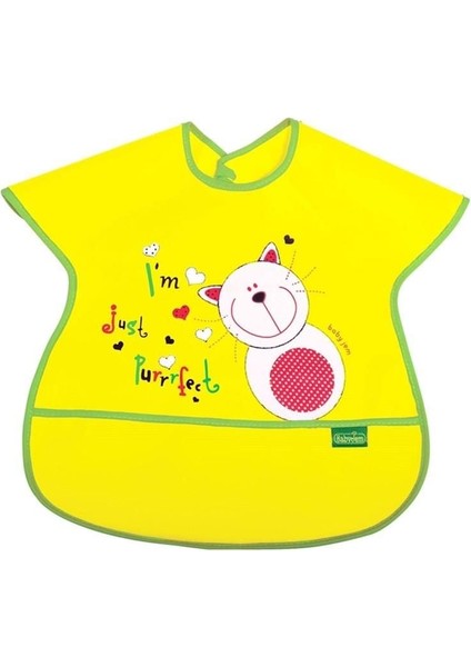 Babyjem Poli Muşamba Büyük Mama Önlüğü 029 Sarı fiyatları