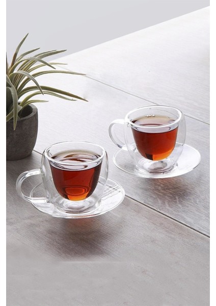 Çift Cidarlı 2 Li Kahve Fincanı