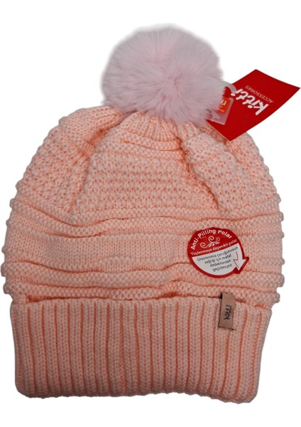 Spteks Kitti 9-15 Yaş Kız Garson Pembe Renk Kışlık Örme Bere fiyatları