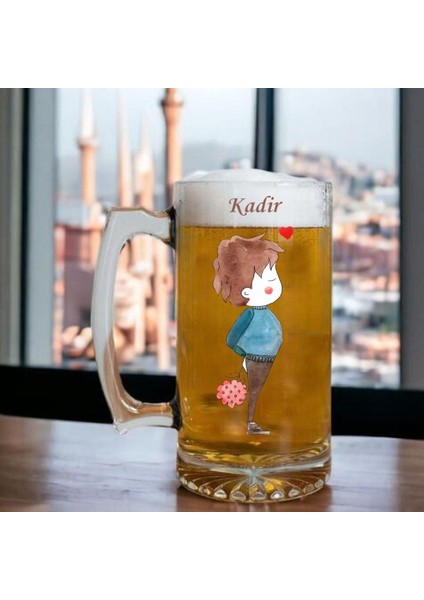 Sevgililere Özel Ikili Bira Bardağı