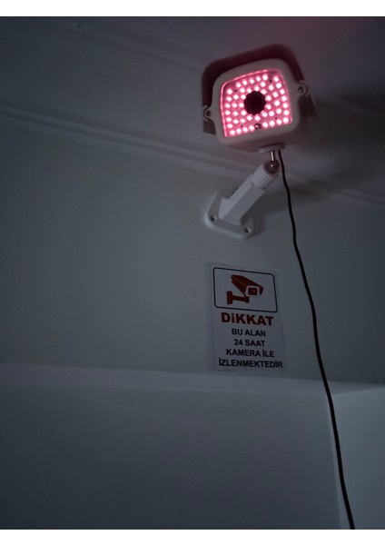 Sahte Kamera 50ışıklı Büyük Boy Adaptör Ayak ve Stickerli modelleri