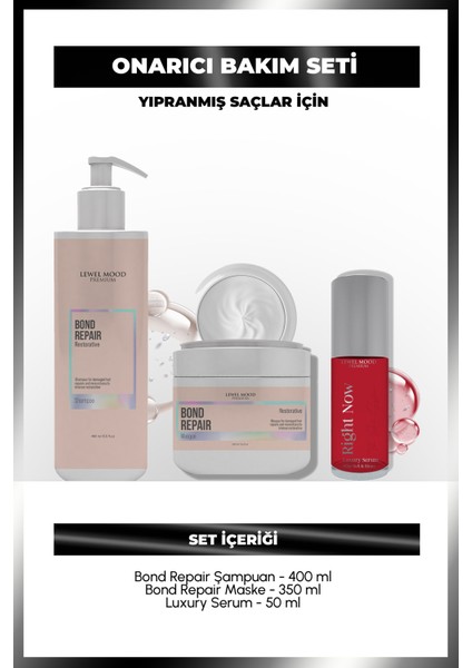 Bond Repair & Right Now Luxury Serum – Yıpranmış Saçlar Için ve Lüks Bakım Seti