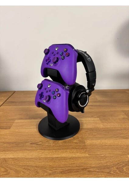 Özel Tasarım Ikili Xbox Kol Tutucu ve Kulaklık Standı, Ikili Xbox Kol Standı Ikili Joystick Standı