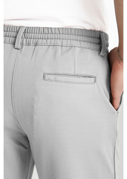 Erkek Gri Beli Lastikli Ipli Yandan Cepli Likralı Düz Paça Erkek Jogger Pantolon fiyatları