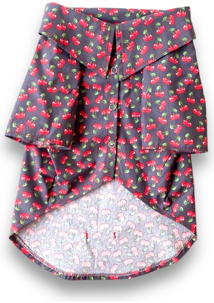 Kiraz Desenli Köpek Gömleği fiyatları