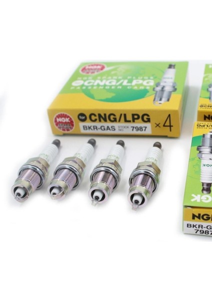7987- (4lu Paket) Bujı Bkr-Gas/01 BKR6ES BKR5ES-11 BKR5E (Lpglı Araclar Icın)