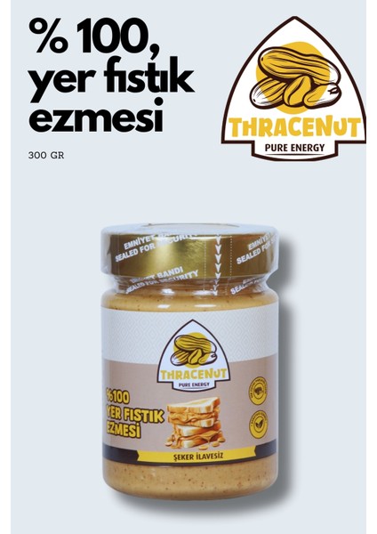 Yer Fıstık Ezmesi- Şeker İlavesiz