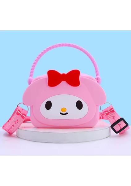 Çocuk Silikon Mini Çanta Kuromi Hello Kitty Sanrio Karakterleri Şeklinde (13CM*10CM)