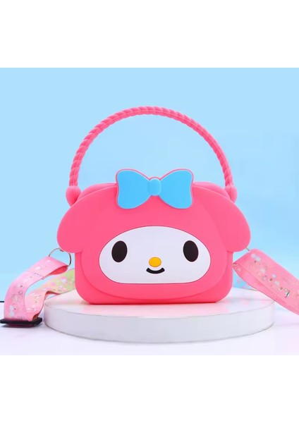 Çocuk Silikon Mini Çanta Kuromi Hello Kitty Sanrio Karakterleri Şeklinde (13CM*10CM)