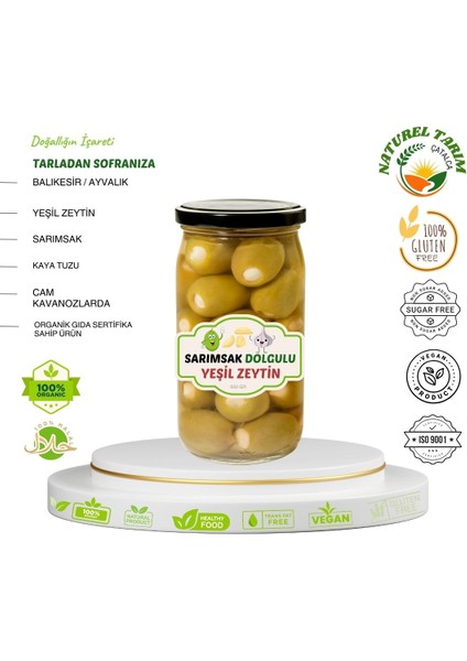Sarımsak Dolgulu Yeşil Zeytin