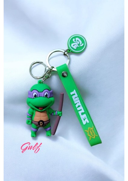 Ninja Kaplumağa Donatello 3D Büyük Boy Çift Anahtarlık
