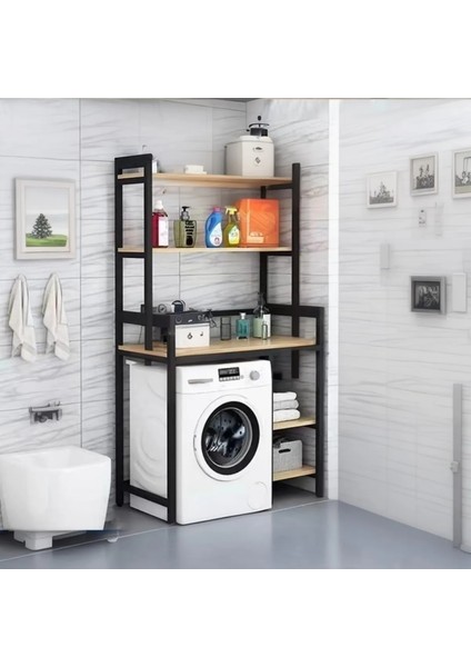 Peek Çamaşır Makinesi Bölmeli Banyo Rafı
