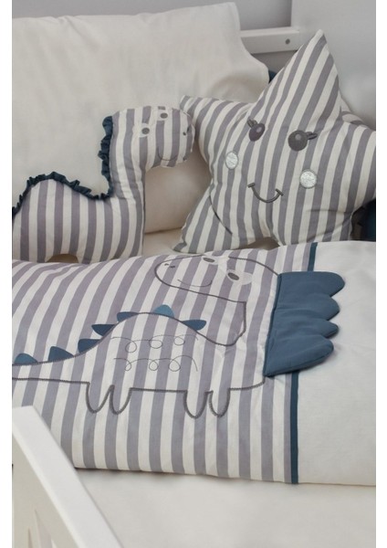 Dino Saç Örgü Montessori Uyku Seti 69114 Indigo
