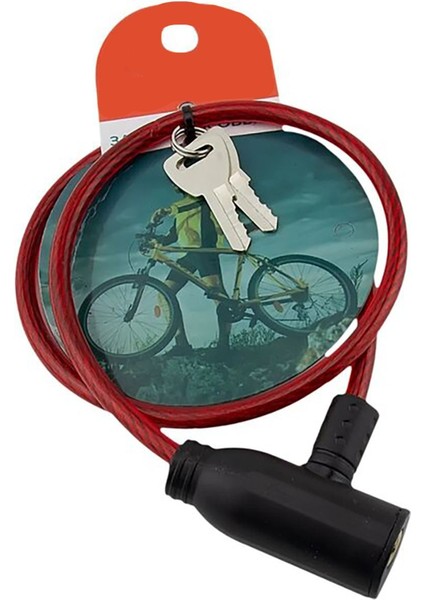 11X80 cm Çelik Tel Bisiklet Bebek Arabası Motor Scooter Kilidi Anahtarlı Kilit fırsatları